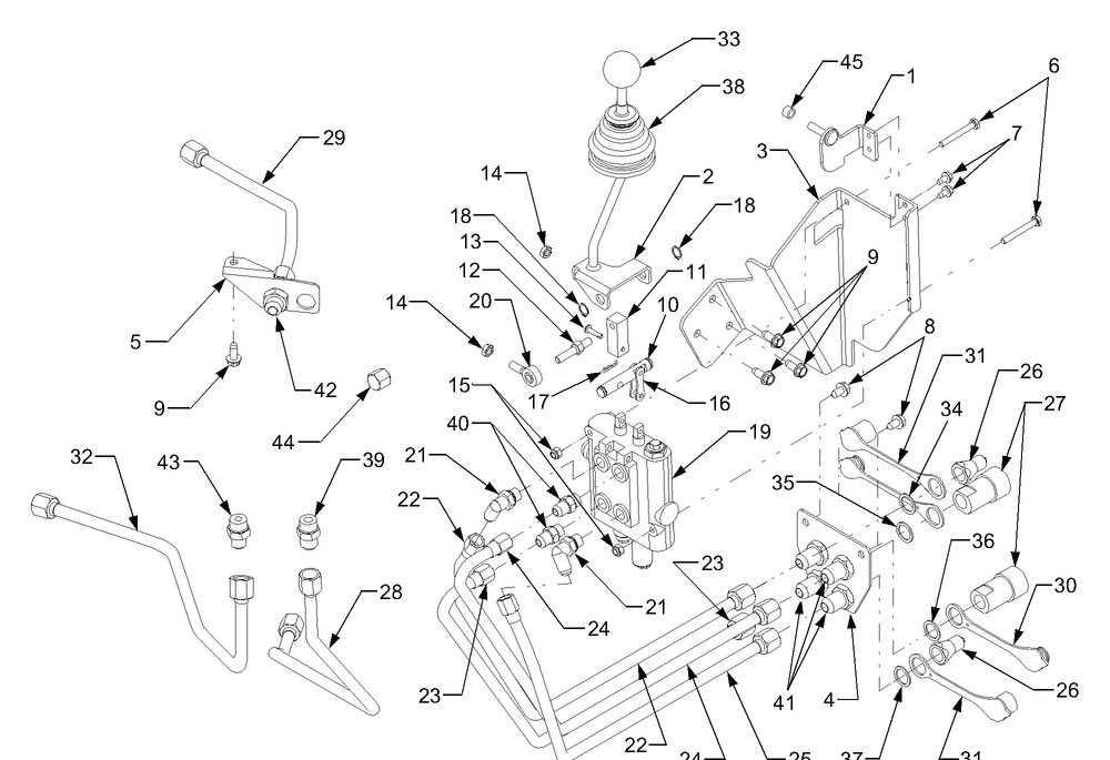 Accessory Valve Kit Diagram and Parts List for 625 590100 Cub Cadet Lawn Tractor